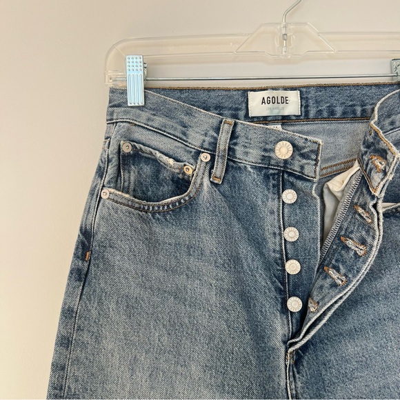 Agolde 90s Pinch Waist High Rise Straight Jeans - Picture 4 of 7